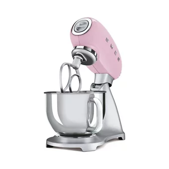 Smeg SMF02PKEU Alüminyum 800 W 4.8 lt Standlı Hamur Yoğurma Makinesi Pembe