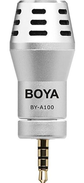 Boya BY-A100 Condenser 3.5 mm Kablosuz Yayıncı Siyah El Mikrofon