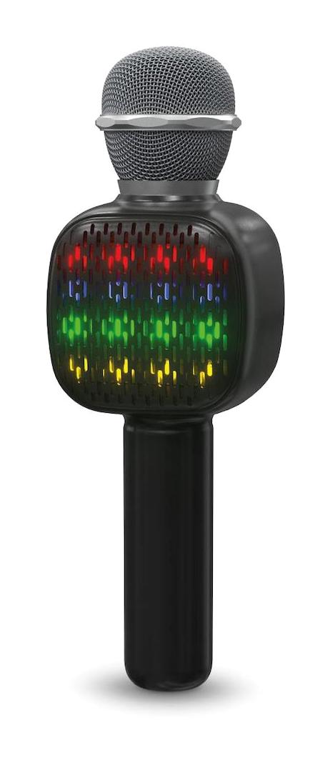 Polosmart FS59 Dinamik AUX Kablosuz Yayıncı Bluetooth USB RGB Siyah El Mikrofon
