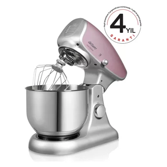 Arzum AR1068 Gastromix Plastik 1000 W 4.5 lt Standlı Hamur Yoğurma Makinesi Pembe