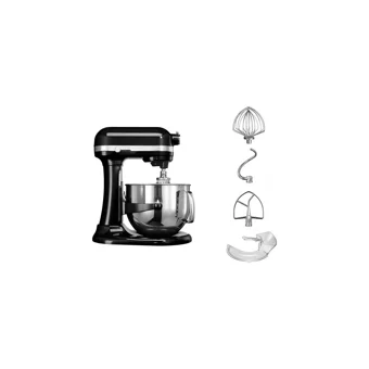 KitchenAid Artisan 5KSM7580XEBK Çinko 500 W 6.9 lt Standlı Hamur Yoğurma ve Mutfak Şefi Siyah