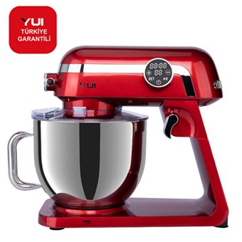 Yui M123 Alüminyum 1800 W 7 lt Standlı Hamur Yoğurma Makinesi Kırmızı