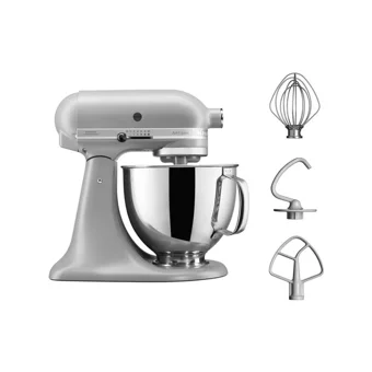 KitchenAid 5KSM125EFG Metal 300 W 4.8 lt Standlı Hamur Yoğurma ve Mutfak Şefi Gri