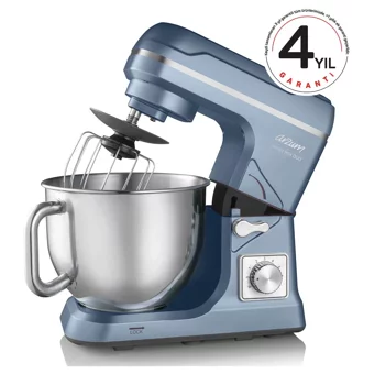 Arzum AR1129-O Mix Duo 1000 W 5 lt Standlı Hamur Yoğurma Makinesi Mavi