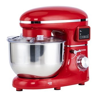 Yasomi SM 1504L Plastik 1500 W 5.5 lt Standlı Hamur Yoğurma ve Mutfak Şefi Kırmızı