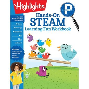 Preschool Hands-On Steam Learning Fun Workbook ( Fun Workbooks) Highlights Learning