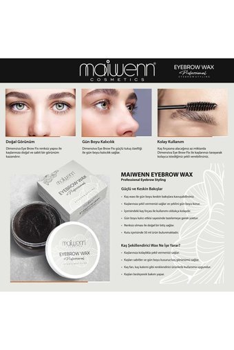 Dimensiva Eyebrow Fix Maiwenn Şeffaf Wax Kaş Sabitleyici