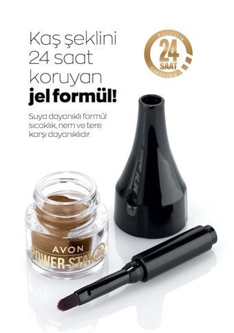 Avon Power Stay Açık Kahverengi Wax Kaş Sabitleyici 2 ml