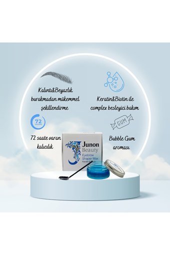 Junon Beauty Şeffaf Wax Kaş Sabitleyici