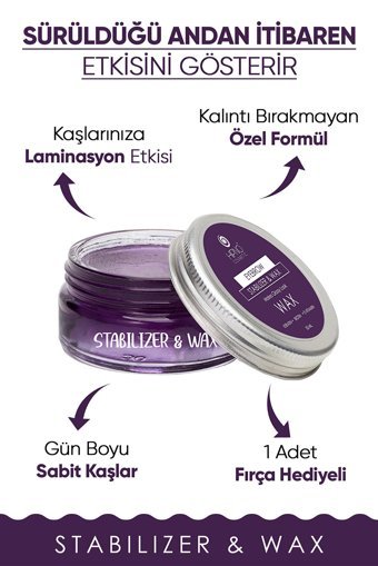 Hipno Cosmetic Şeffaf Wax Kaş Sabitleyici 50 ml