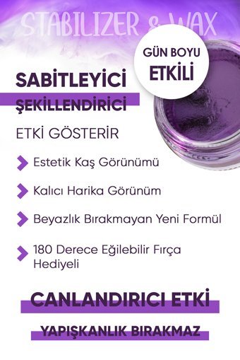 Hipno Cosmetic Şeffaf Wax Kaş Sabitleyici 50 ml