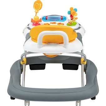 Baby2Go Toddle Lüks 6 Tekerlekli Oyuncaklı Müzikli Örümcek Yürüteç Turkuaz