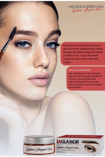 Laglamor Suya Dayanıklı Şeffaf Wax Kaş Sabitleyici 50 ml