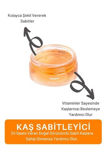 Vibesoo Şeffaf Wax Kaş Sabitleyici