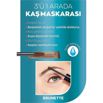 Avon Brow Boost Suya Dayanıklı Koyu Kahverengi Maskara Kaş Sabitleyici