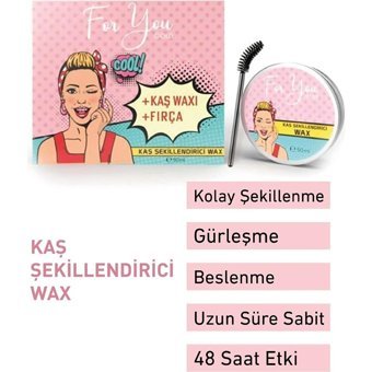 For You Gold Şeffaf Wax Kaş Sabitleyici 50 ml