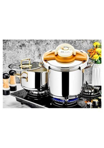 Dolce 463 Clipso Kapak Alüminyum Tabanlı 4 lt-8 lt Düdüklü Tencere Seti