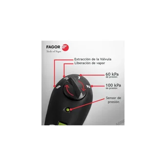 Fagor Rapid Xpress Clipso Kapak İndüksiyon Tabanlı 8 lt Düdüklü Tencere Siyah