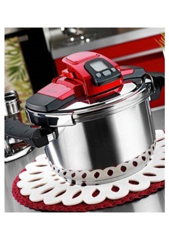 Aryıldız Caprice Red Clipso Kapak 5 lt Düdüklü Tencere Kırmızı
