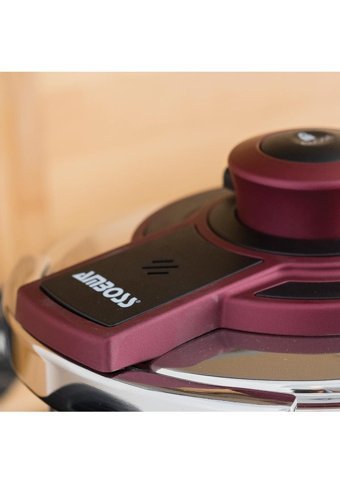 Amboss Ametist AME 4561 Clipso Kapak Alüminyum Tabanlı 10 lt Düdüklü Tencere Bordo