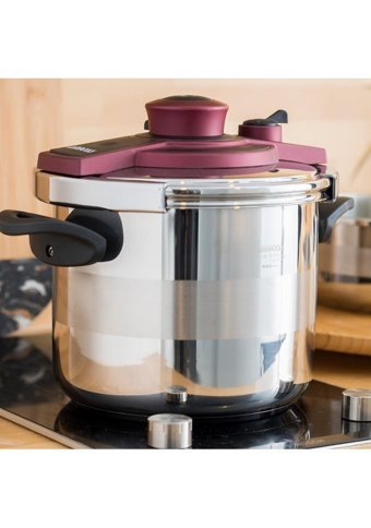 Amboss Ametist AME 4561 Clipso Kapak Alüminyum Tabanlı 10 lt Düdüklü Tencere Bordo