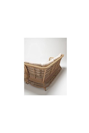 Engince Mobilya Bh-1171 Rattan 7'li Bahçe Koltuğu Beyaz Ahşap