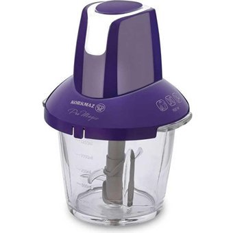 Korkmaz A460 04 900 W 1250 ml Cam Hazneli Öğütücülü 4 Bıçaklı Elektrikli Rondo Mor