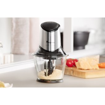 Masterpro 9137 By Carlo Cracco 400 W 1200 ml Cam Hazneli Çift Bıçaklı Elektrikli Rondo Gri