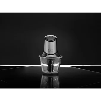 Masterpro 9137 By Carlo Cracco 400 W 1200 ml Cam Hazneli Çift Bıçaklı Elektrikli Rondo Gri