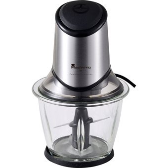 Masterpro 9137 By Carlo Cracco 400 W 1200 ml Cam Hazneli Çift Bıçaklı Elektrikli Rondo Gri