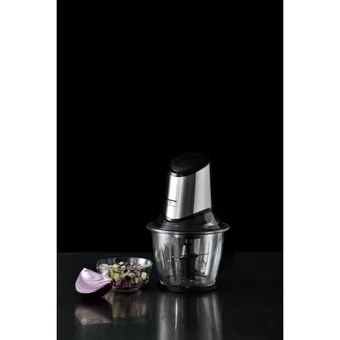 Masterpro 9137 By Carlo Cracco 400 W 1200 ml Cam Hazneli Çift Bıçaklı Elektrikli Rondo Gri