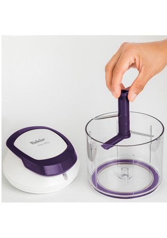 Fakir Handly 500 ml Plastik Hazneli Üç Bıçaklı İpli Doğrayıcı Mor