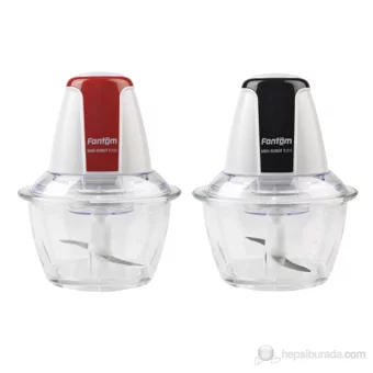 Fantom R 200 300 W 1000 ml Cam Hazneli Öğütücülü Çift Bıçaklı Mini Elektrikli Rondo Kırmızı