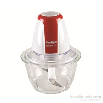 Fantom R 200 300 W 1000 ml Cam Hazneli Öğütücülü Çift Bıçaklı Mini Elektrikli Rondo Kırmızı