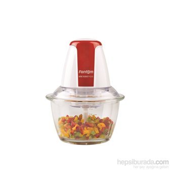 Fantom R 200 300 W 1000 ml Cam Hazneli Öğütücülü Çift Bıçaklı Mini Elektrikli Rondo Kırmızı