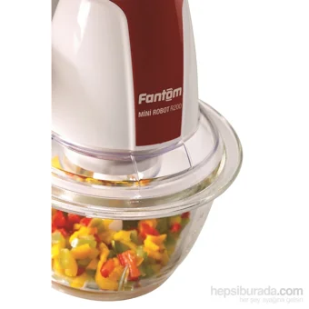 Fantom R 200 300 W 1000 ml Cam Hazneli Öğütücülü Çift Bıçaklı Mini Elektrikli Rondo Kırmızı