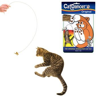 Cat Dancer Products Original Hareketli Tüylü Yakalama Yetişkin-Yavru Olta Kedi Oyuncağı