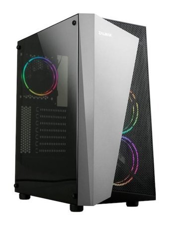 Zalman S4-PLUS(BL) RGB Mesh Sıvı Soğutmalı 8 Fanlı Siyah Dikey Kullanım Mid Tower Oyuncu Bilgisayar Kasası
