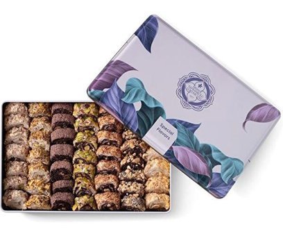 Meşhur Safranbolu Lokumcusu Metal Kutu Sarma Karışık Lokum 1 kg