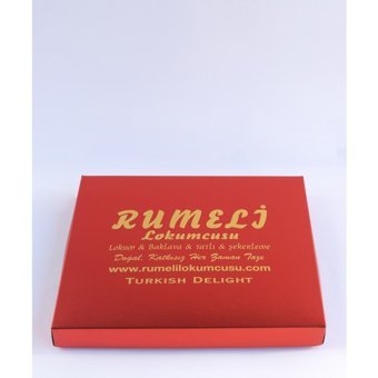 Rumeli Lokumcusu Gül Yapraklı Fındıklı Lokum 750 gr