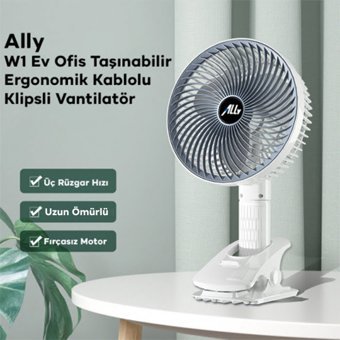 Ally W1 Mini Sessiz Masaüstü Vantilatör