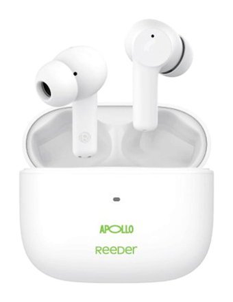 Reeder Apollo Su Geçirmez Tek Mikrofonlu Silikonsuz Kablosuz Kulak Üstü Bluetooth Kulaklık Beyaz