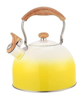 Magideal Düdüklü Mini Üstten Kulplu Çelik Çaydanlık Sarı