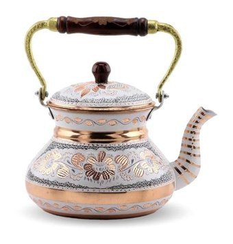 Royal Mini Üstten Kulplu Bakır Çaydanlık
