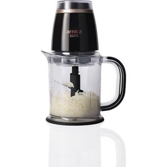 Arnica Gh21133 500 W 1200 ml Plastik Hazneli Öğütücülü 4 Bıçaklı Elektrikli Rondo Siyah