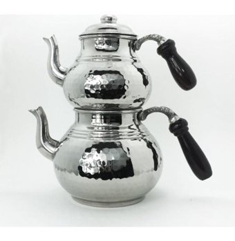 Efsane Mini Bakır Çaydanlık Krom