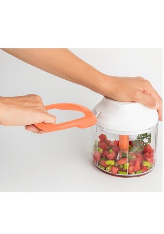 Fakir Handly 500 ml Plastik Hazneli Üç Bıçaklı İpli Doğrayıcı Turuncu