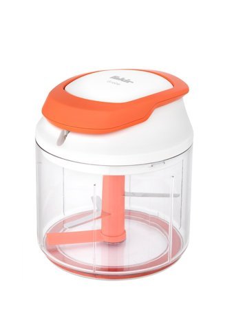Fakir Handly 500 ml Plastik Hazneli Üç Bıçaklı İpli Doğrayıcı Turuncu