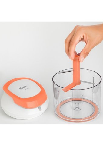 Fakir Handly 500 ml Plastik Hazneli Üç Bıçaklı İpli Doğrayıcı Turuncu