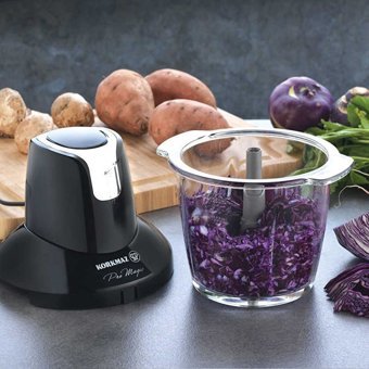 Korkmaz A460 900 W 1250 ml Cam Hazneli Öğütücülü 4 Bıçaklı Elektrikli Rondo Siyah